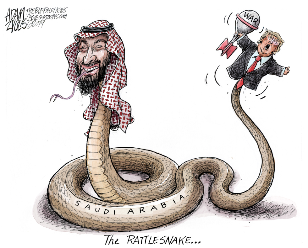  SAUDI ARABIA AND IRAN by Adam Zyglis