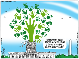 SANDY HOOK AD by Bob Englehart