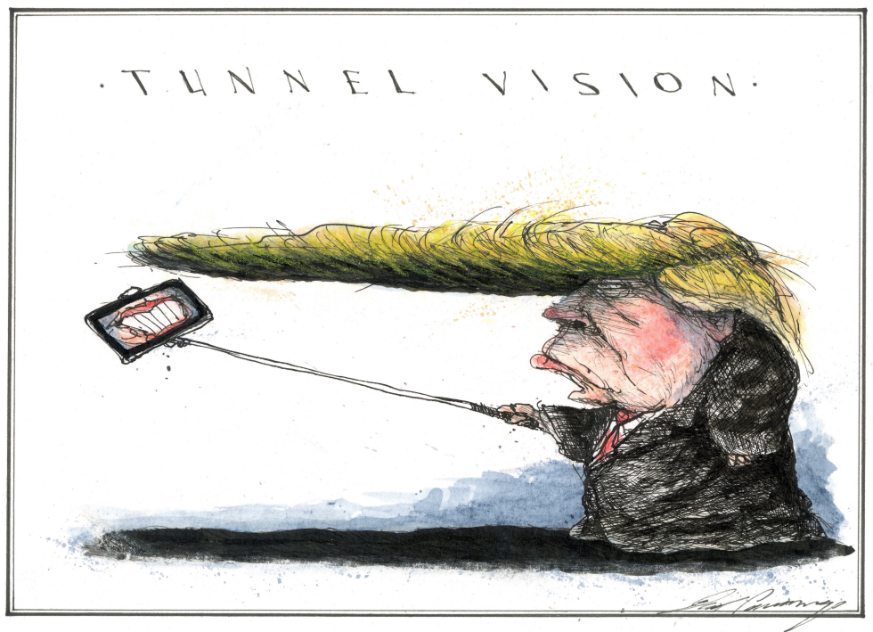  DONALD TRUMP HAS TUNNEL VISION by Dale Cummings