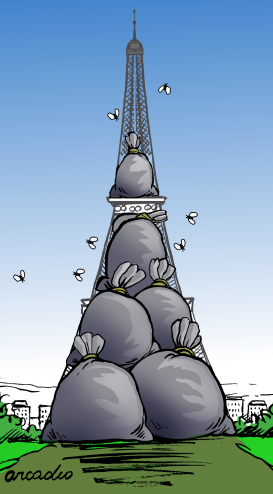 PARíS TRASH IN EVERYWHERE by Arcadio Esquivel