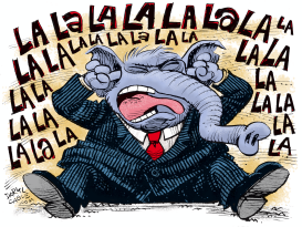 REPUBLICANS AND WHISTLEBLOWER SCANDAL by Daryl Cagle