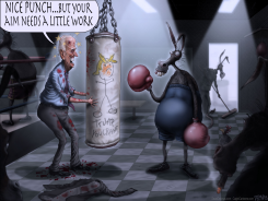 BIDEN BOXING by Sean Delonas