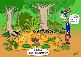 TRUMP IS THE SWAMP by Stephane Peray