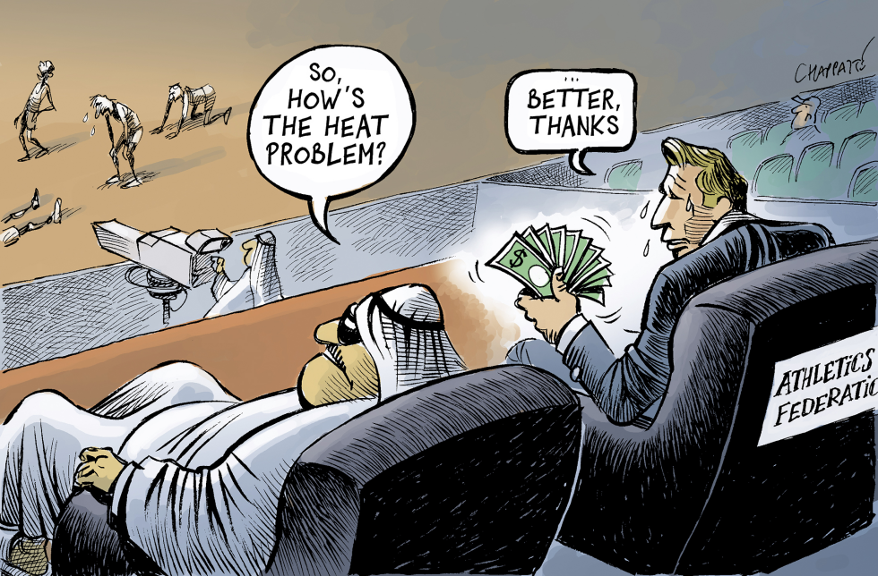  DOHA WORLD 2019 IS HOT by Patrick Chappatte