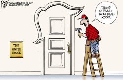 TRUMP'S NEW DOOR by Bruce Plante