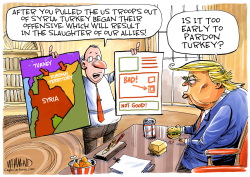 TRUMP'S TURKEY PROBLEM by Dave Whamond