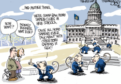 UTAH LEGISLATURE MONKEY BUSINESS by Pat Bagley