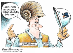 CALIFORNIA PG&E POWER GRID by Dave Granlund