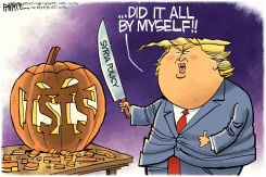 TRUMP ISIS PUMPKIN by Rick McKee