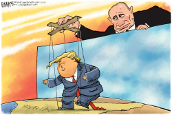 TRUMP PUTIN PUPPET by Rick McKee