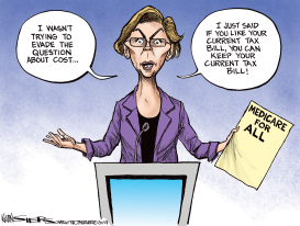 WARREN'S MEDICARE FOR ALL by Kevin Siers