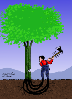 SELF DESTRUCTION by Arcadio Esquivel