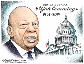 REP ELIJAH CUMMINGS TRIBUTE by Dave Granlund