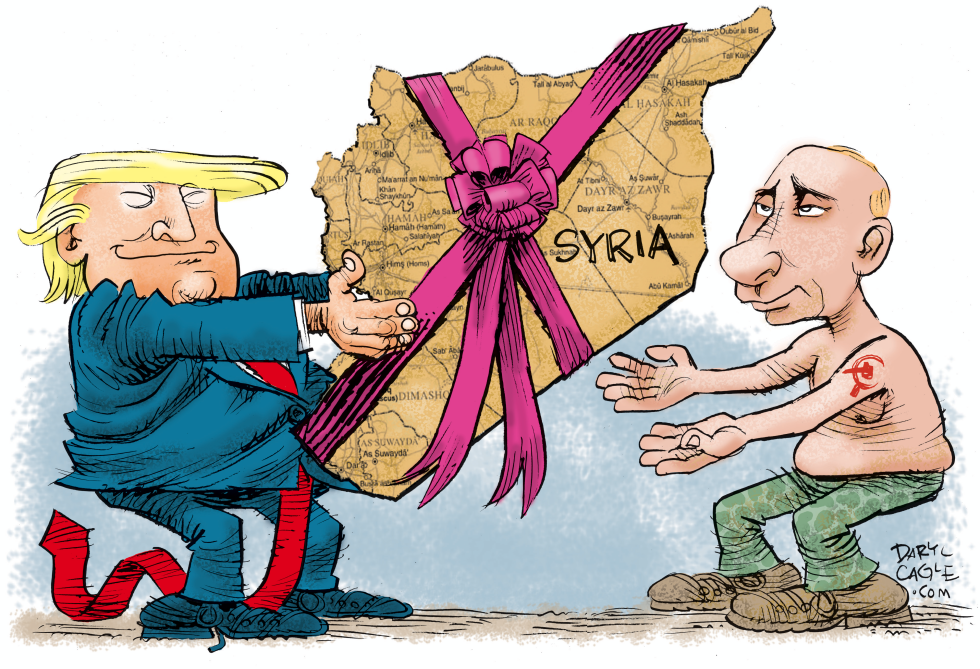  TRUMP HANDS SYRIA TO PUTIN by Daryl Cagle