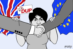 ARLENE FOSTER AGAINST DEAL by Rainer Hachfeld