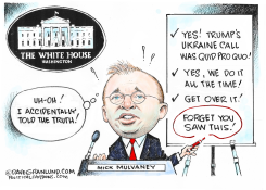 CORRECTED MULVANEY QUID PRO QUO by Dave Granlund