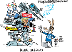 DIGITAL DUEL 2020 by David Fitzsimmons