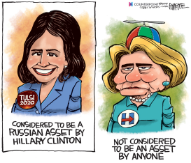 HILLARY NO ASSET by Rick McKee