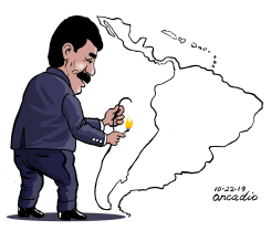 MADURO BURNS LATIN AMERICA by Arcadio Esquivel