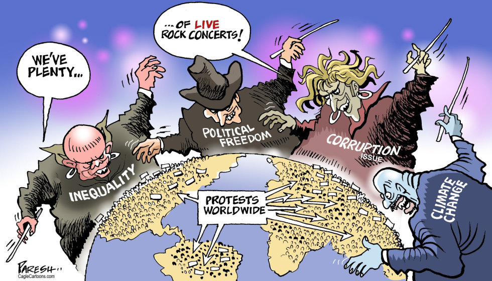  GLOBAL PROTESTS by Paresh Nath