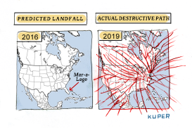 HURRICANE MAP by Peter Kuper