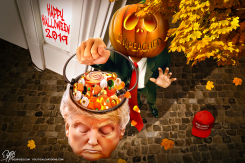 PUMPKIN AND TRUMPKIN by Bart van Leeuwen