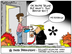 FAKE PRESIDENT by Bob Englehart