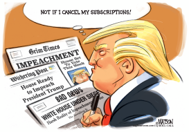 TRUMP CANCELS SUBSCRIPTIONS TO BAD NEWS by RJ Matson