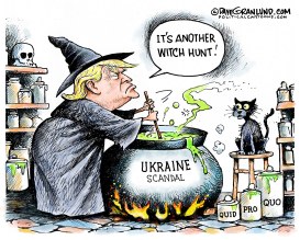 TRUMP UKRAINE WITCH HUNT by Dave Granlund