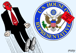 US HOUSE ANNOYS ERDOGAN by Rainer Hachfeld