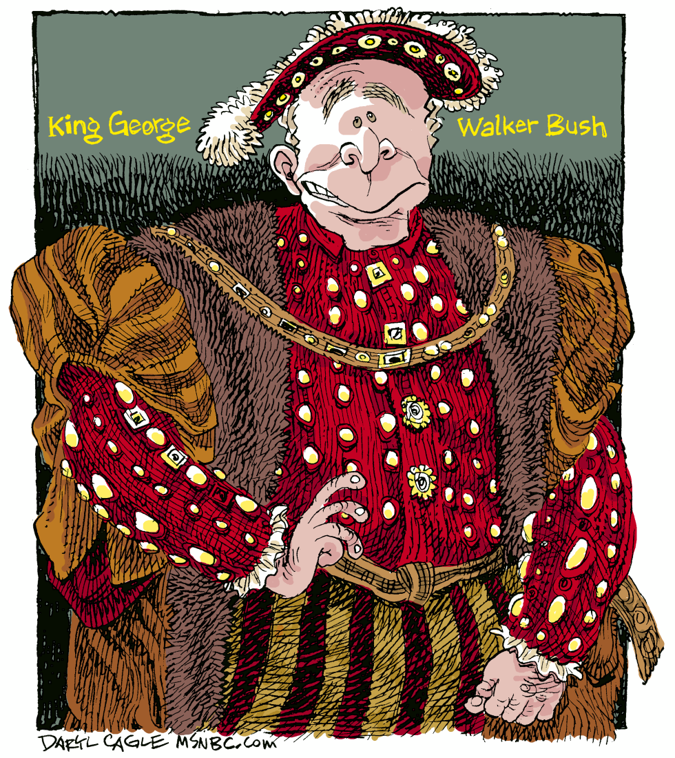  KING GEORGE  by Daryl Cagle