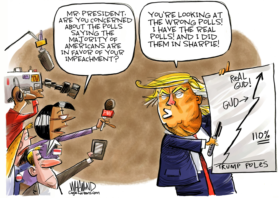  TRUMP'S SHARPIE POLLS by Dave Whamond