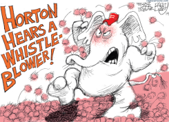 WHISTLEBLOWER by Pat Bagley