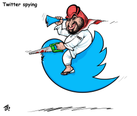 TWITTER SPYING by Emad Hajjaj