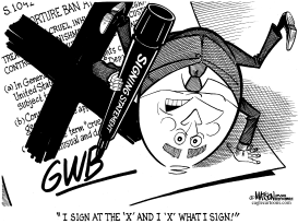 HUMPTY W. BUSH REWRITES MEANING OF LAWS by RJ Matson