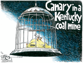 CANARY IN A KENTUCKY COAL MINE by John Darkow