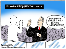 NEW PRESIDENTIAL OATH by Bob Englehart