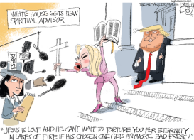 PAULA WHITE by Pat Bagley