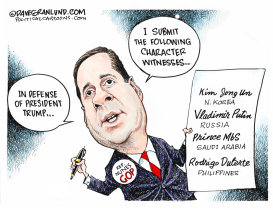 REP NUNES DEFENDS TRUMP by Dave Granlund