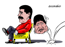 THE FALL OF EVO by Arcadio Esquivel