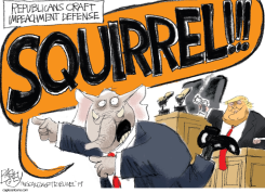 IMPEACHMENT SQUIRREL by Pat Bagley