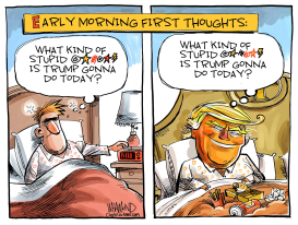 TRUMP FATIGUE SYNDROME by Dave Whamond