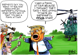 TRUMP GETS PHYSICAL by Dave Whamond