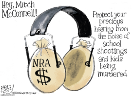 GUN MUFFS by Pat Bagley