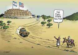 THE USA LEGITIMIZE ISRAELI SETTLEMENTS by Patrick Chappatte