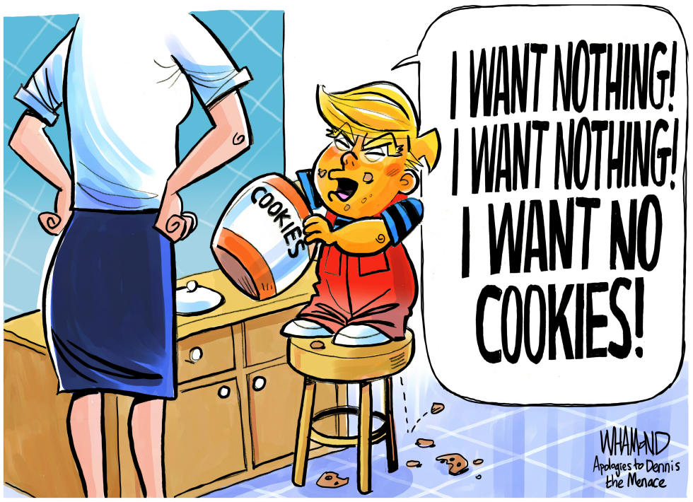  TRUMP WANTS NOTHING by Dave Whamond