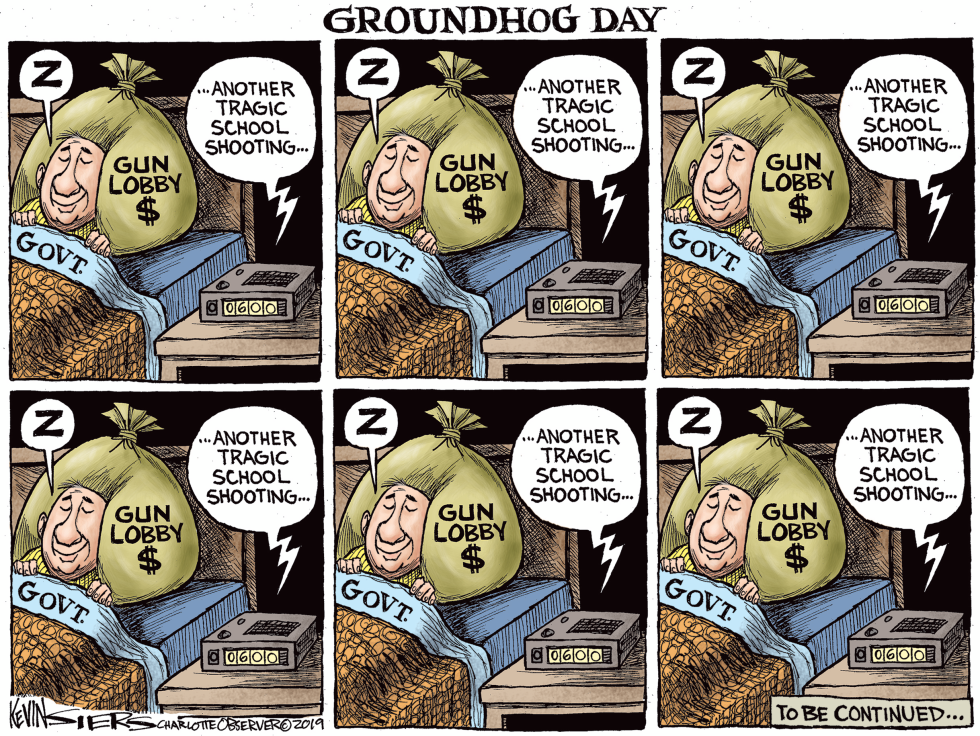  YET ANOTHER SCHOOL SHOOTING by Kevin Siers