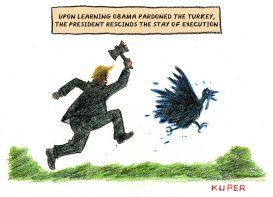 THANKSGIVING TURKEY by Peter Kuper