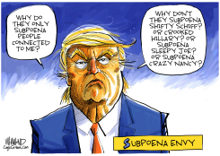 TRUMP SUBPOENA ENVY by Dave Whamond