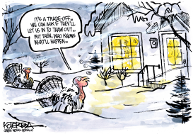 TURKEY, IT'S COLD OUTSIDE by Jeff Koterba